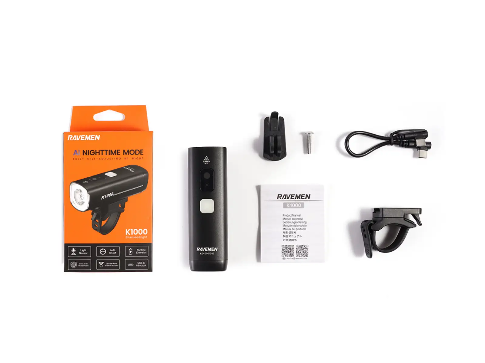 Ravemen K1000 front light