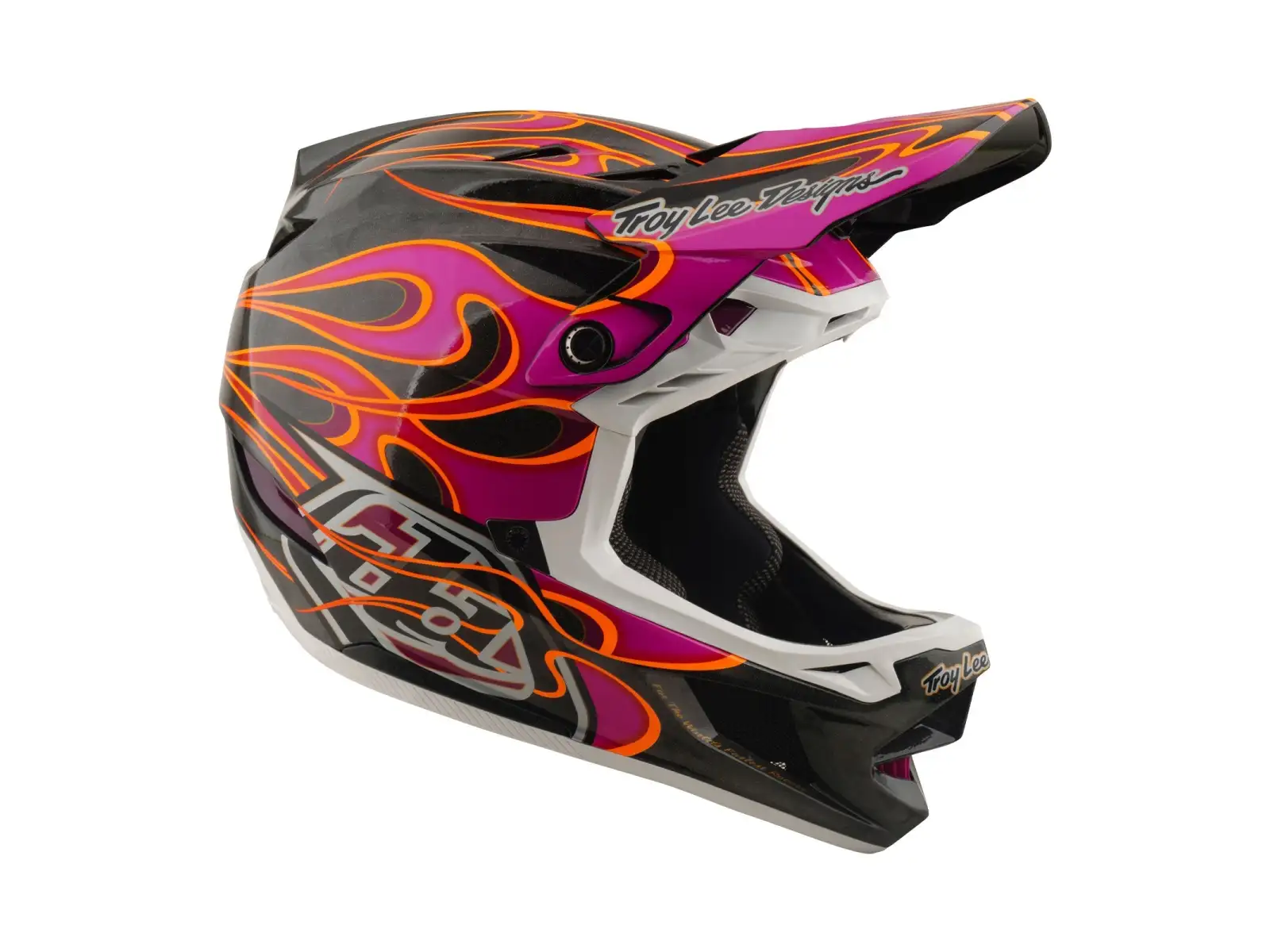 Troy Lee Designs D4 Carbon MIPS helmet Torched Carbn/Magenta