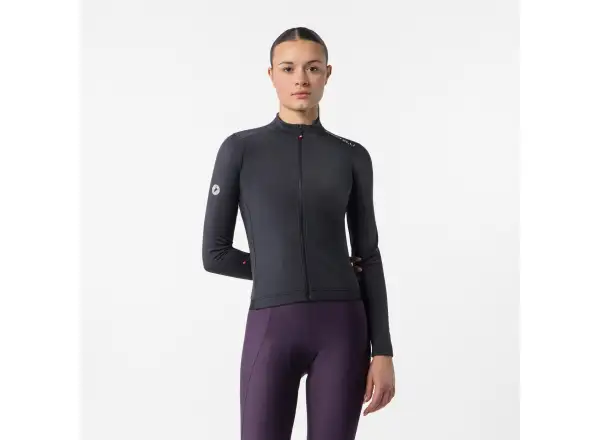 Castelli Espresso Thermal 2 women's long sleeve jersey Black/White