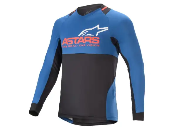 Alpinestars Drop 8.0 men's jersey long sleeve Mid Blue/Bright Red