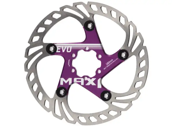 MAX1 Evo brake rotor 180 mm purple