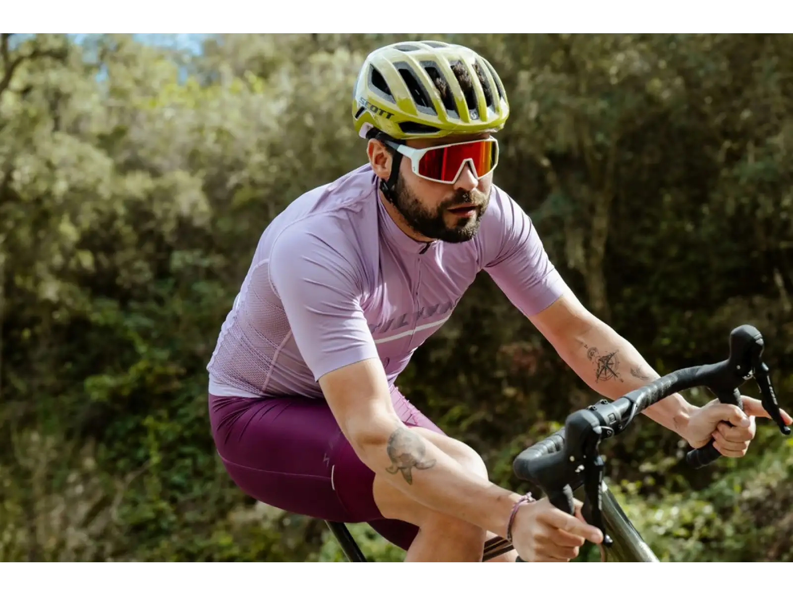 Silvini Mazzano men's jersey short sleeve Lilac/Navy