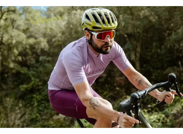 Silvini Mazzano men's jersey short sleeve Lilac/Navy