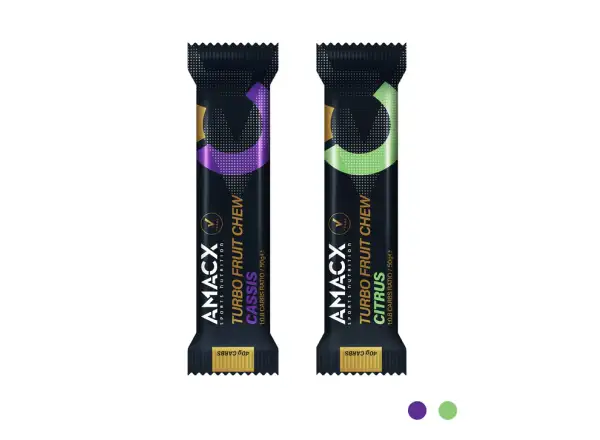 Amacx Turbo Fruit Chew energy bar 50 g Cassis