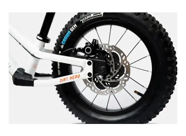 Kids Ride Shotgun Dirt Hero 14 balance bike with brake