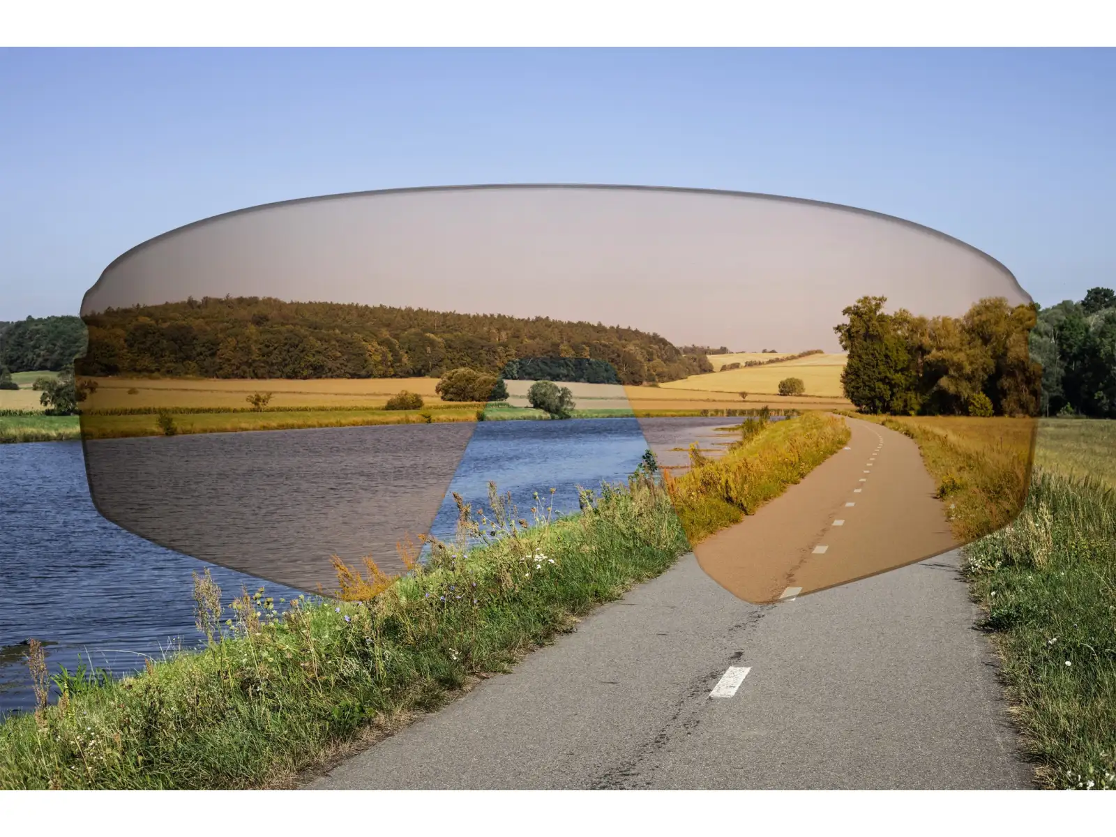 Force Electra glasses white/brown mirrored lenses