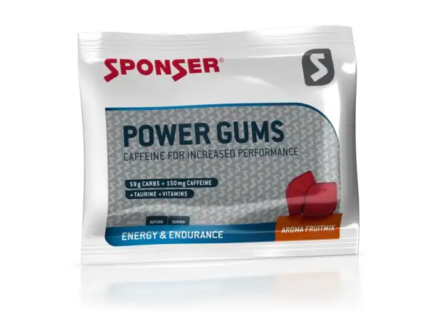 Sponser Power Gums energy gummy bears fruit mix 10 pcs 75 g