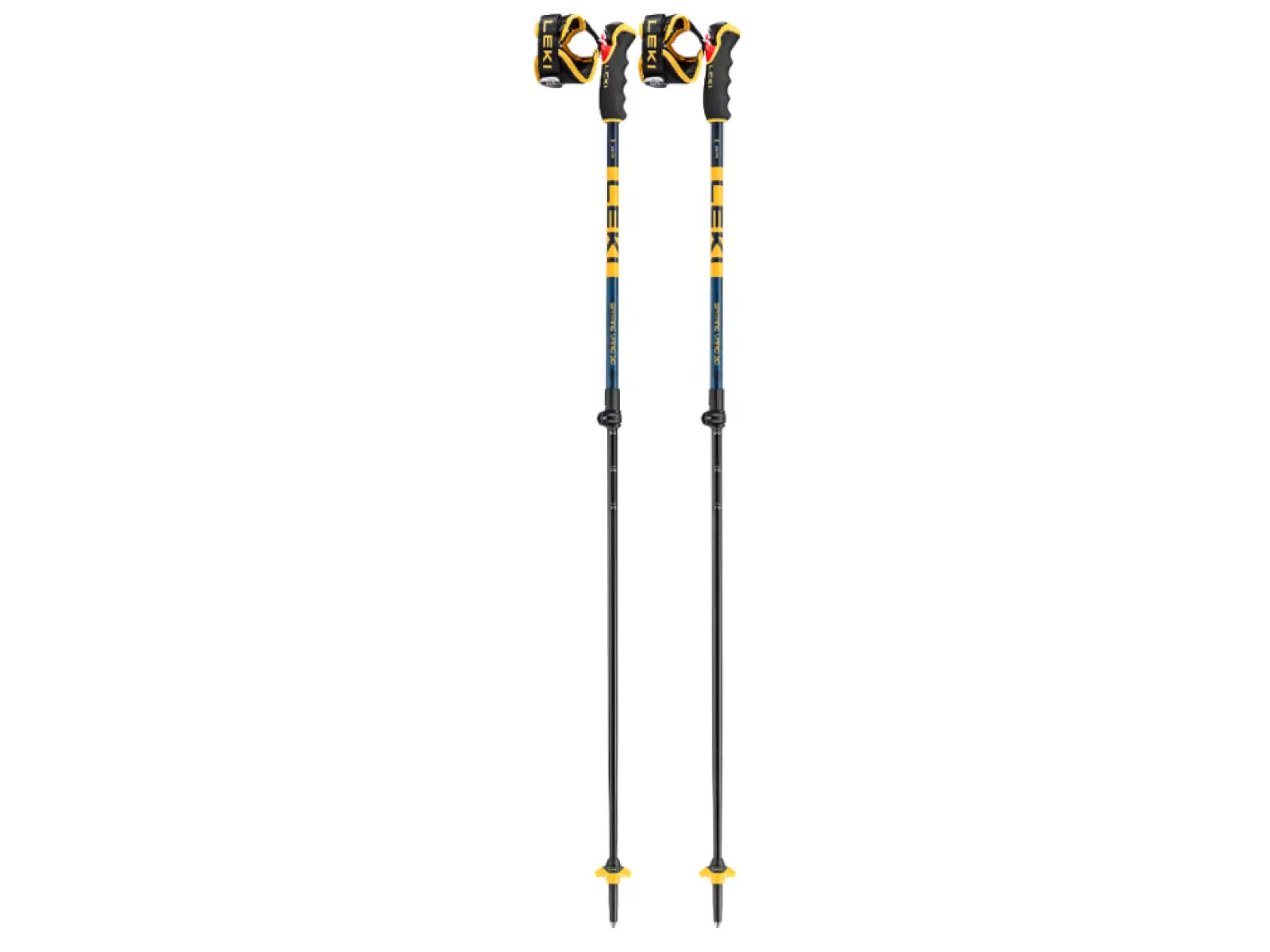 Leki Spitfire Vario 3D ski poles Denimblue/Aegeanblue/Mustardyellow