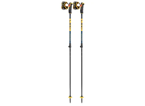 Leki Spitfire Vario 3D ski poles Denimblue/Aegeanblue/Mustardyellow