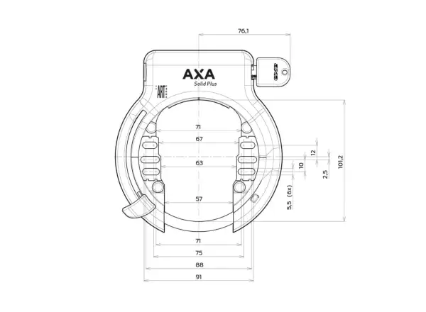 AXA Solid Plus lock black