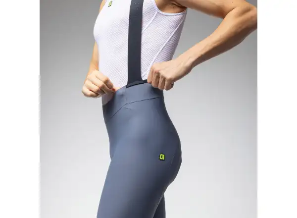 Alé R-EV1 GO men's shorts with pad and bib Steel