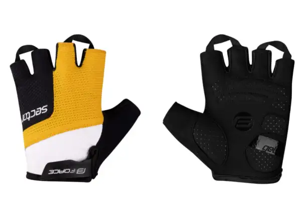 Force Sector unisex gel gloves black/yellow