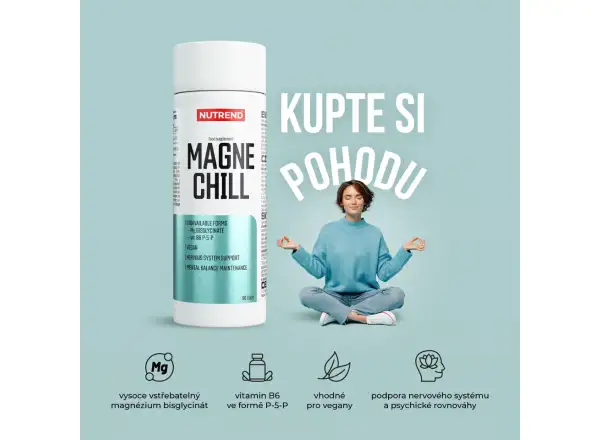 Nutrend Magnechill magnesium bisglycinate with vitamin B6 90 capsules