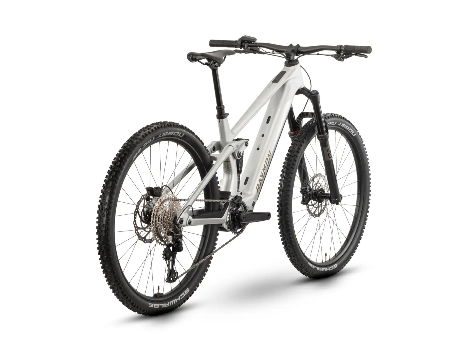 Raymon Airok full suspension e-bike Silver Stealth/Taupe