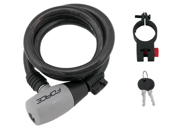 Force lock spiral 185cm/8mm + holder