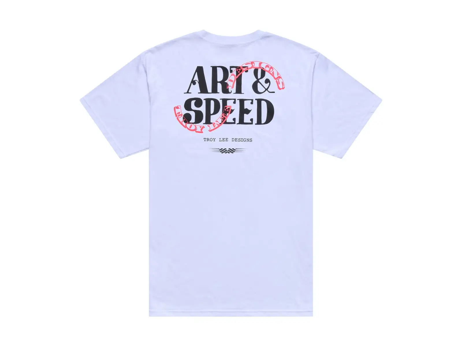 Troy Lee Designs men's T-shirt Pink Slips White
