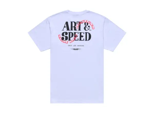 Troy Lee Designs men's T-shirt Pink Slips White