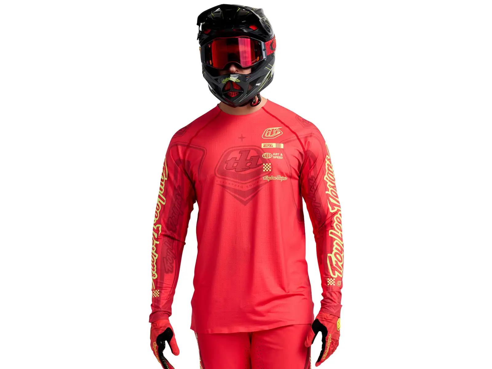 Troy Lee Designs Sprint Ultra Ghostwing men's jersey long sleeve Infra Red