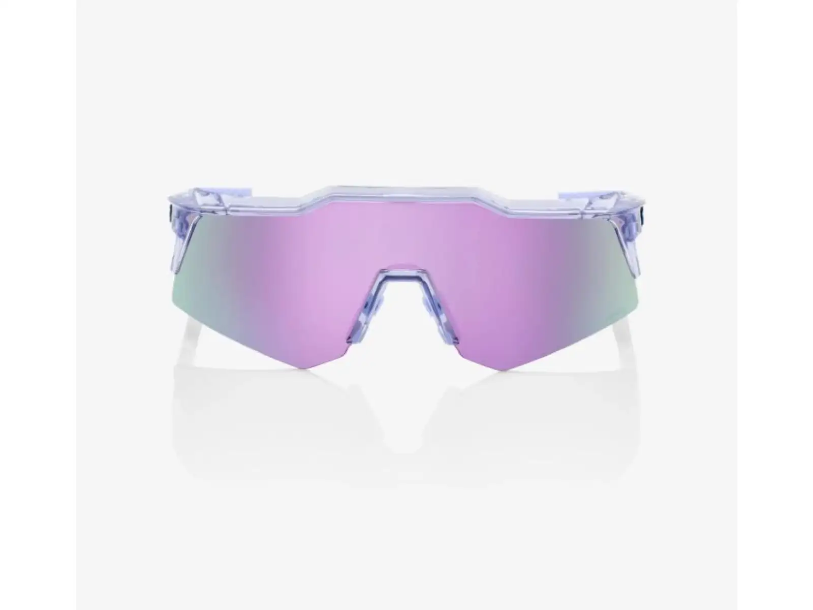 100% SPEEDCRAFT XS HiPER Lavender Mirror Glasses Transparent/Purple