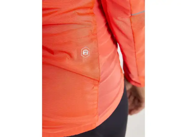 Craft ADV Essence Light Wind women's cycling jacket orange