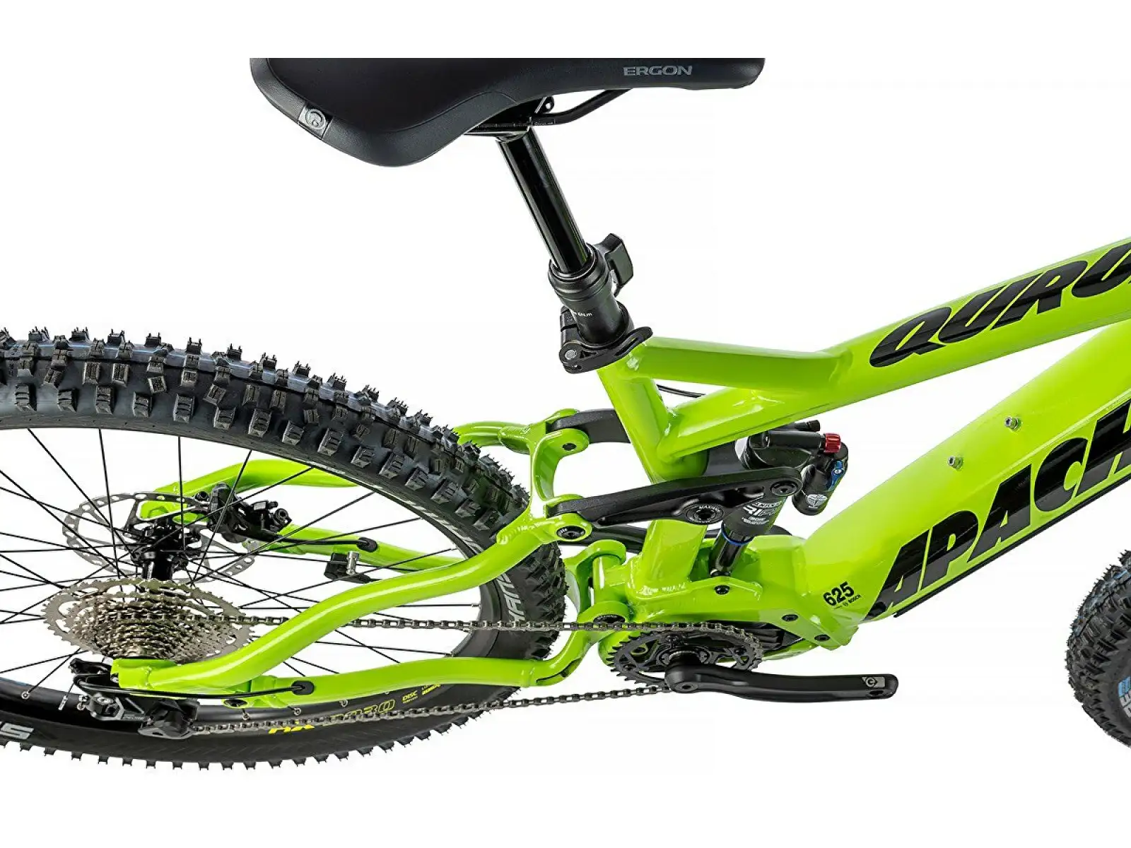 Apache Quruk 5 Bosch full suspension e-bike acid green