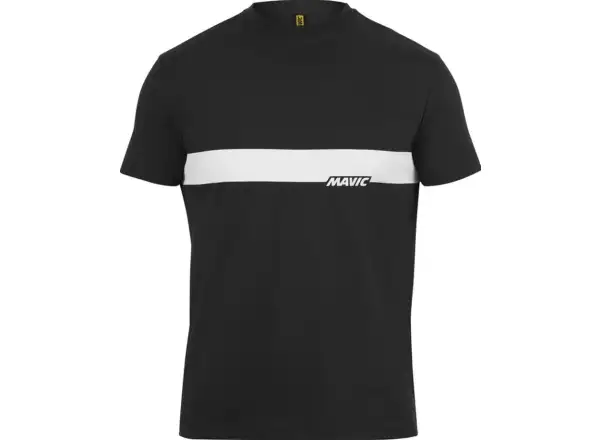 Mavic Corporate Stripe men's T-shirt short sleeve Black Corde