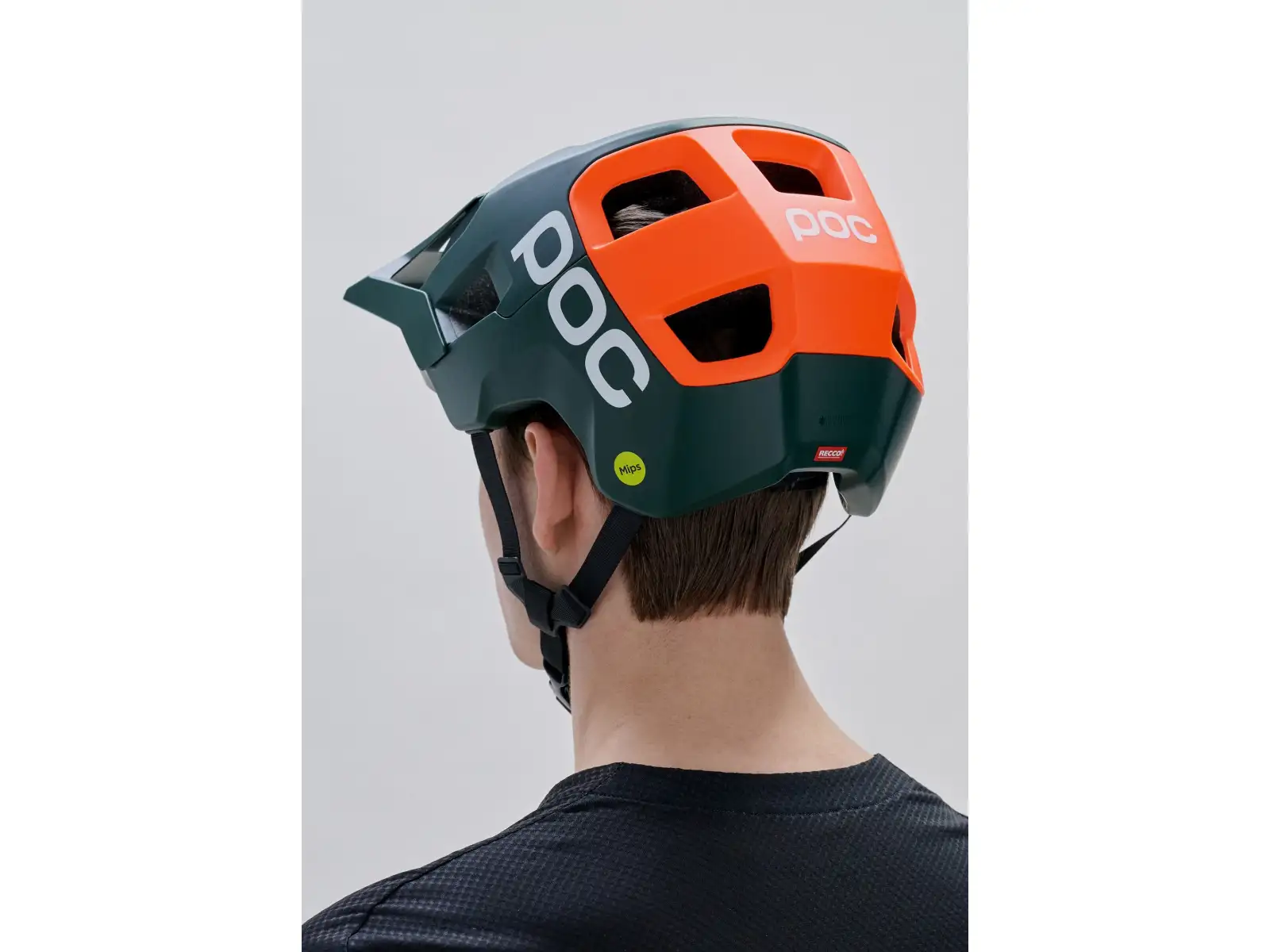 POC Kortal Race MIPS MTB helmet Pargasite Green Matt/Fluorescent Orange Matt
