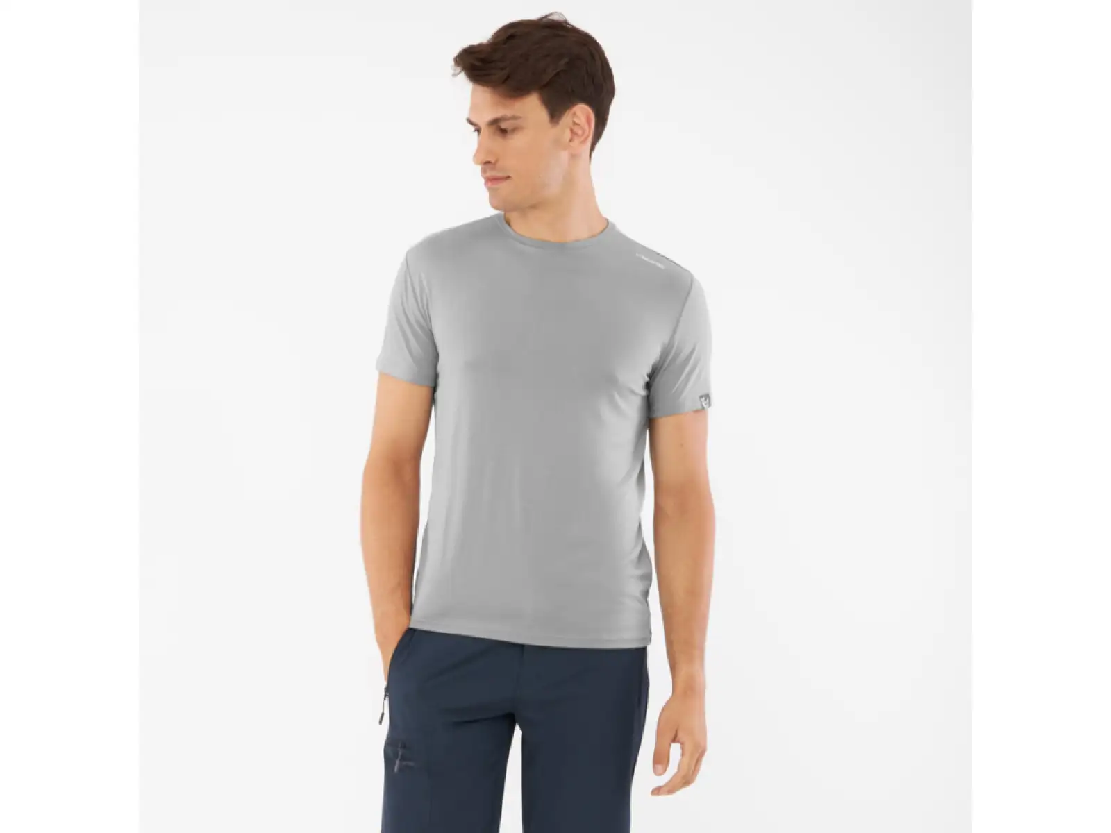 Viking Lenta Bamboo men's short sleeve T-shirt Grey
