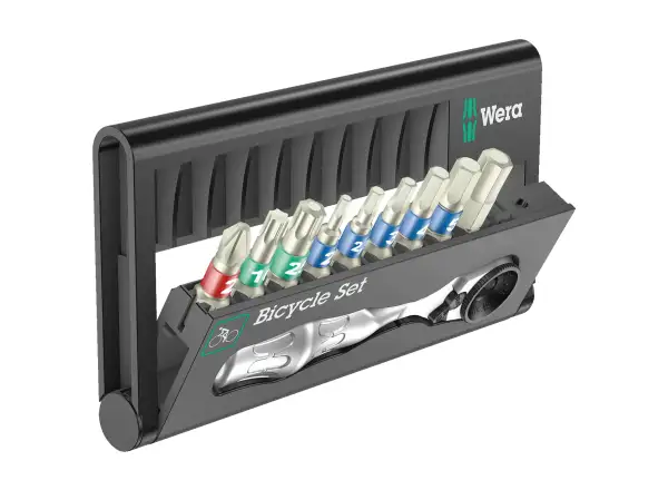 Wera Bicycle Set 9 Zyklop Mini ratchet with stainless bits 10 pieces
