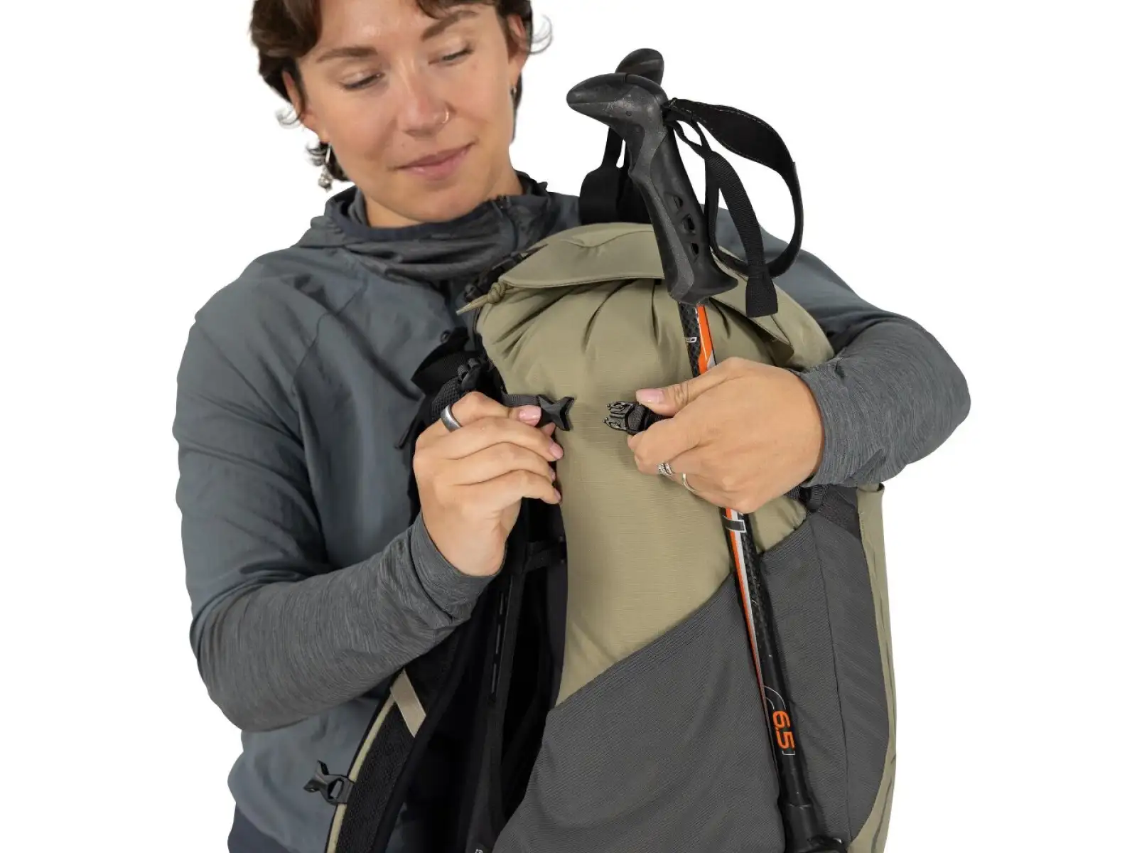 Osprey Hikelite backpack 32 l Tungsten/Yellow