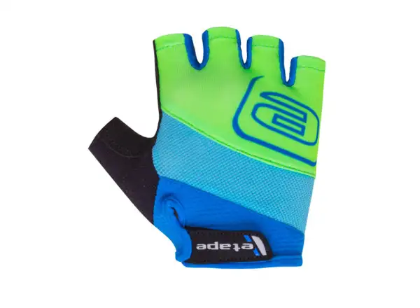 Etape Simple children's cycling gloves short blue/green