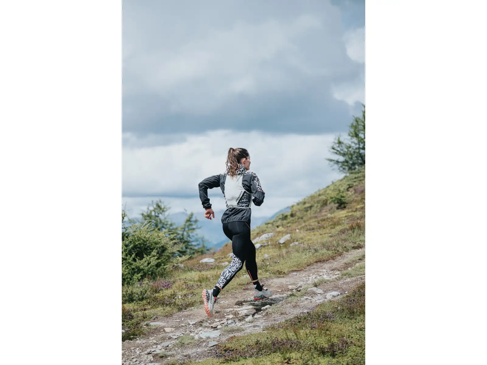 Dynafit Trail 7/8 women's running leggings Black Out/Overcast