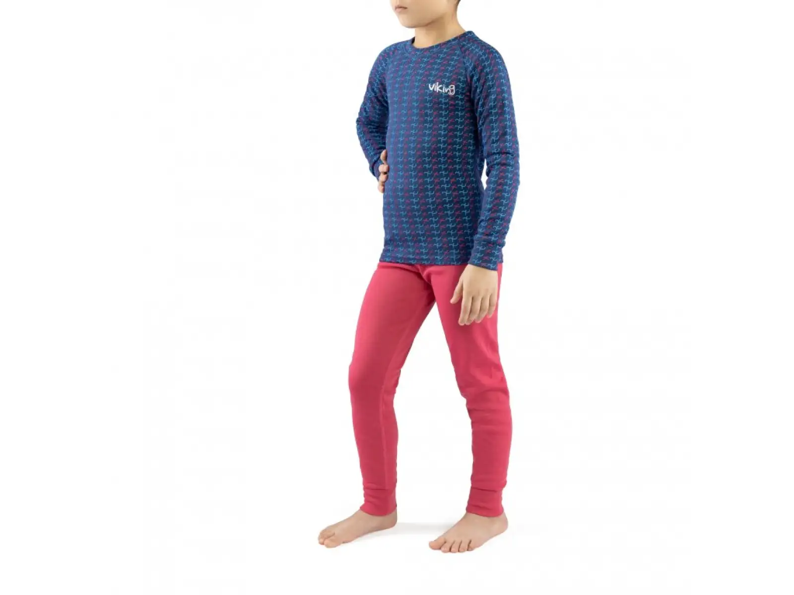 Viking Nino kids thermal set pink