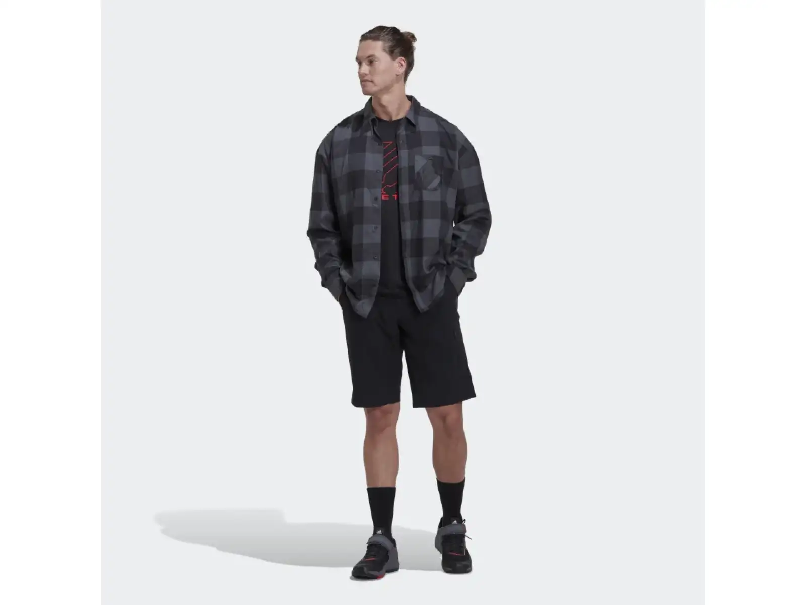 Five Ten Flannel men's shirt Grey Six/Black