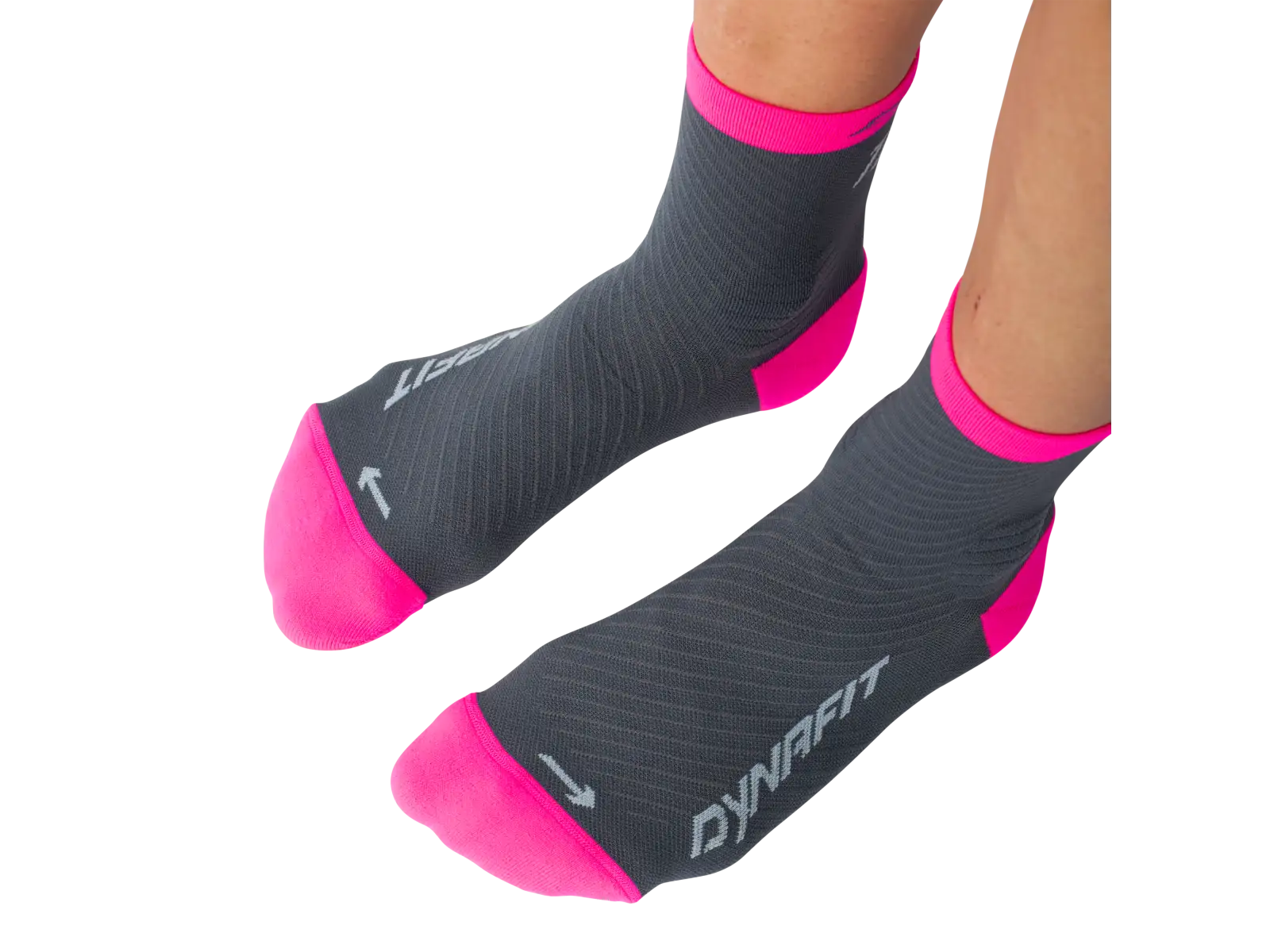 Dynafit Trail Mid running socks Cinder/Pink Glo