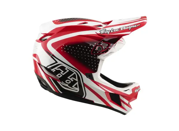 Troy Lee Designs D4 Polyacrylite MIPS helmet Line Fire/white