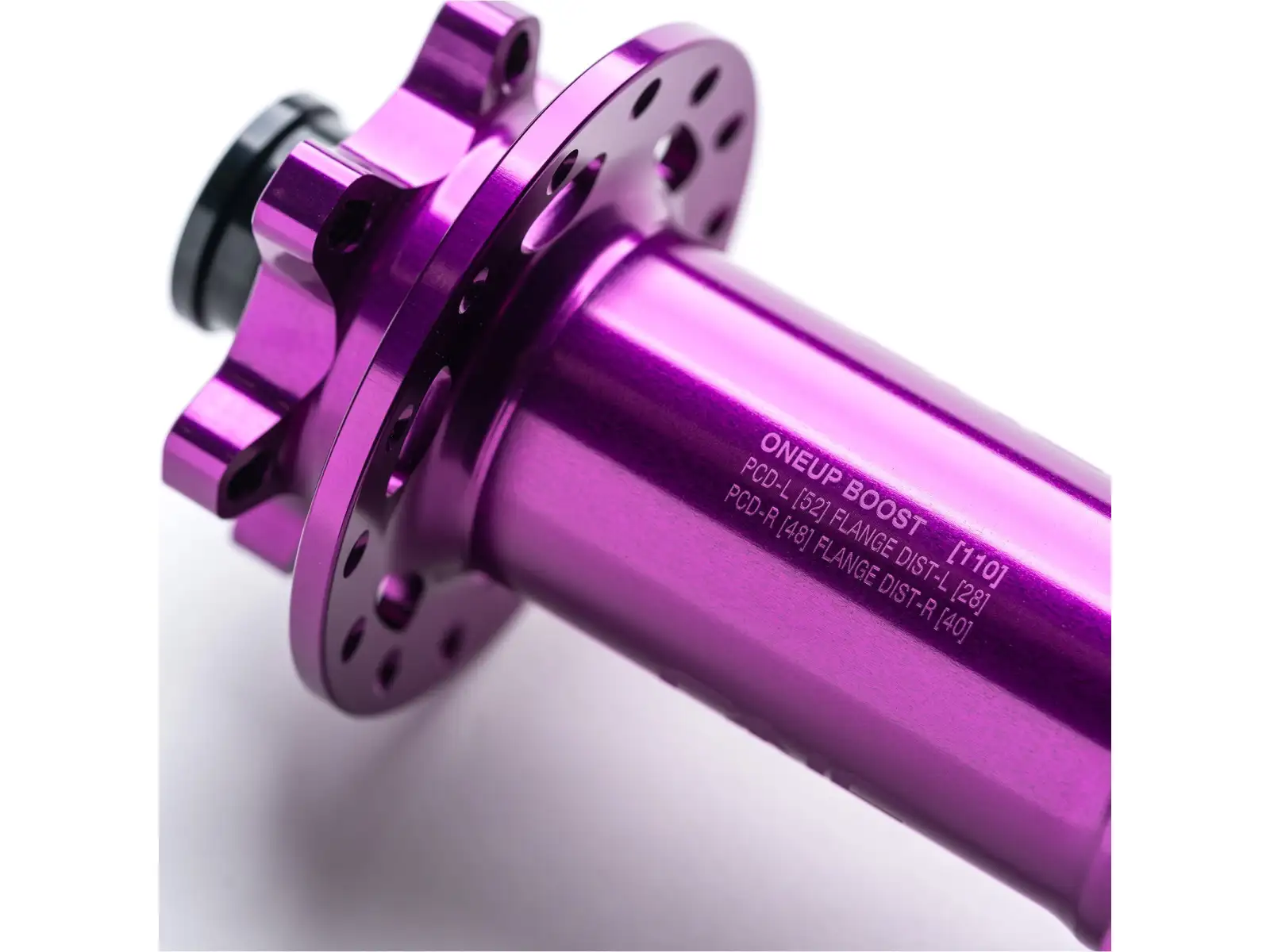 OneUp front hub 110x15 32 holes purple