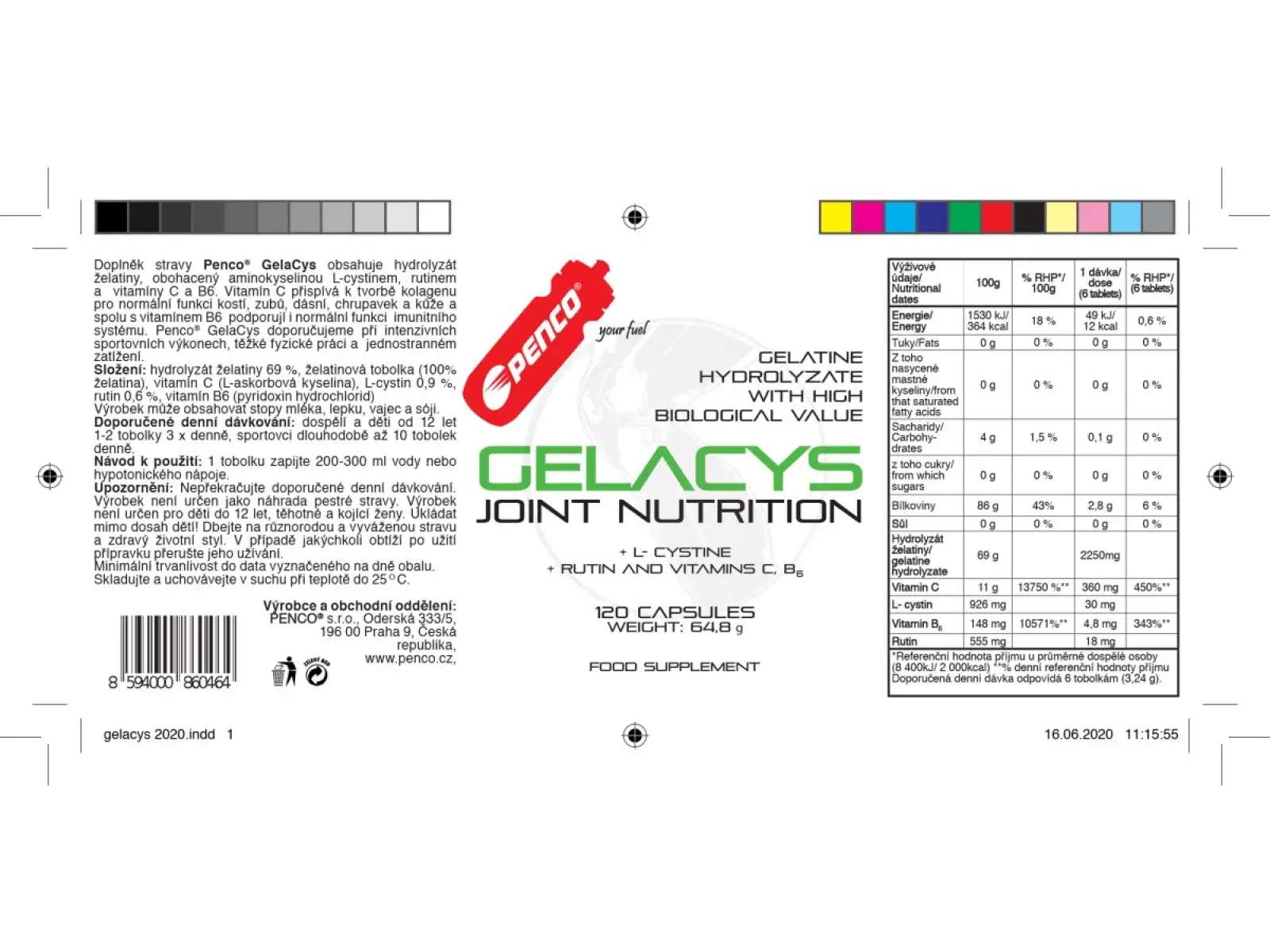 Penco Gelacys 120 tabs.