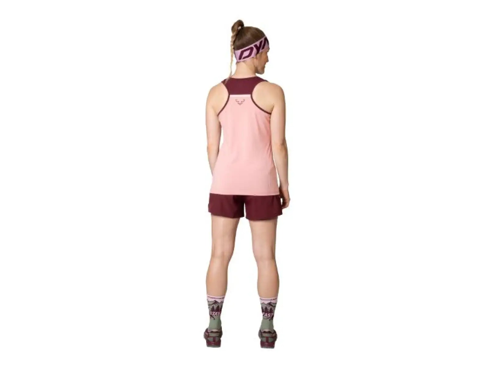 Dynafit Alpine Pro 2v1 women's running shorts Burgundy