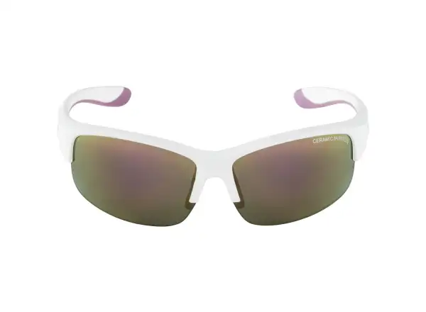 Alpina Flexxy Youth JR children's glasses White-Purple Matt/Pink mirror