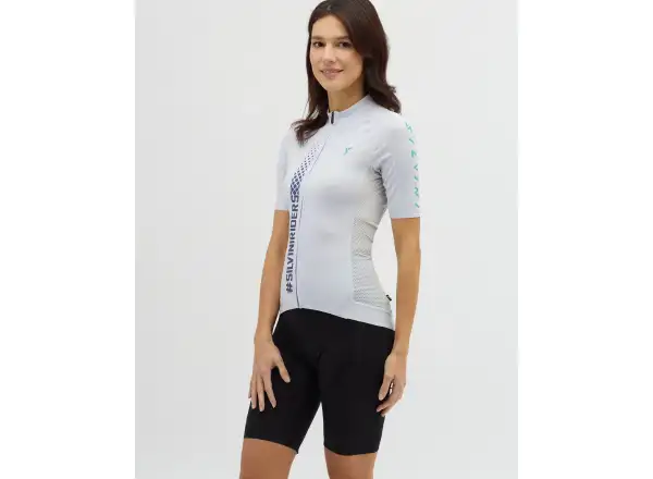 Silvini Mazzana women's jersey short sleeve Cloud/Ocean