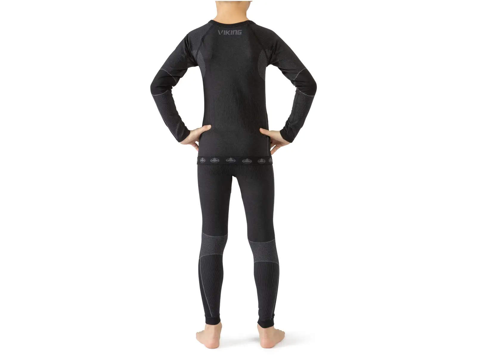Viking Riko children's base layer set Black