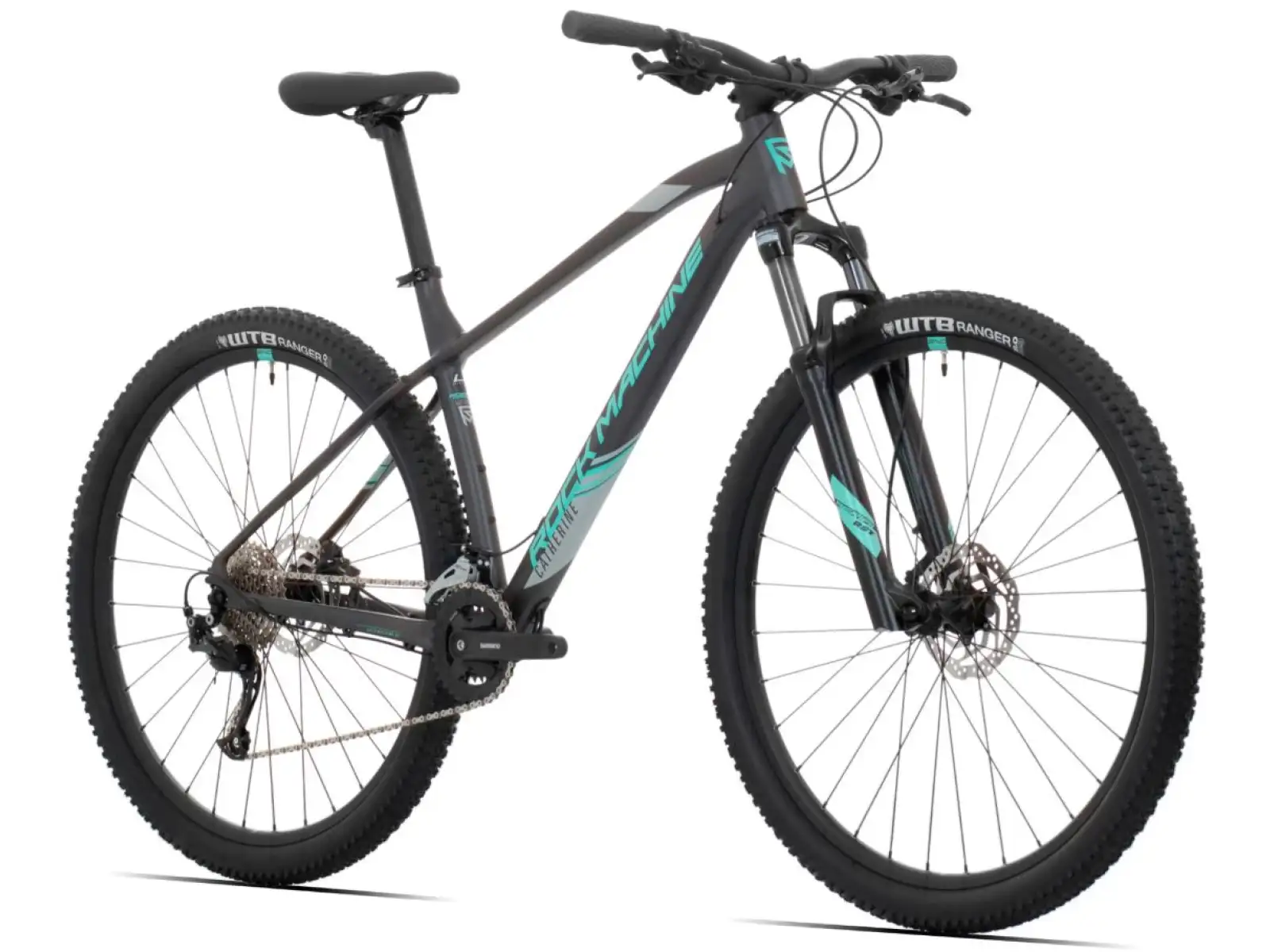 Rock Machine Catherine 20-29 matte anthracite grey/mint green/grey mountain bike