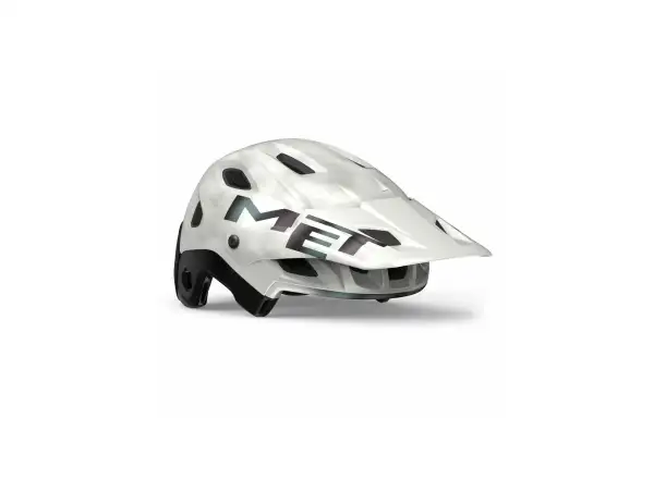 MET Parachute MCR MIPS helmet white iridescent