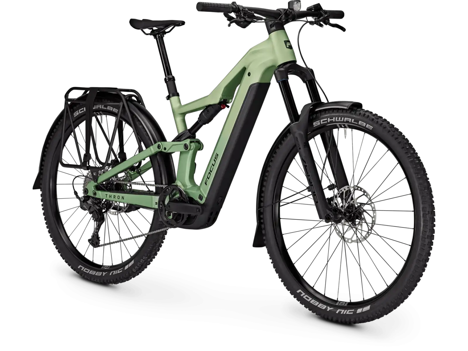 Focus THRON 7 EQP 800Wh full-suspension e-bike Mintgrey / Artichokegreen