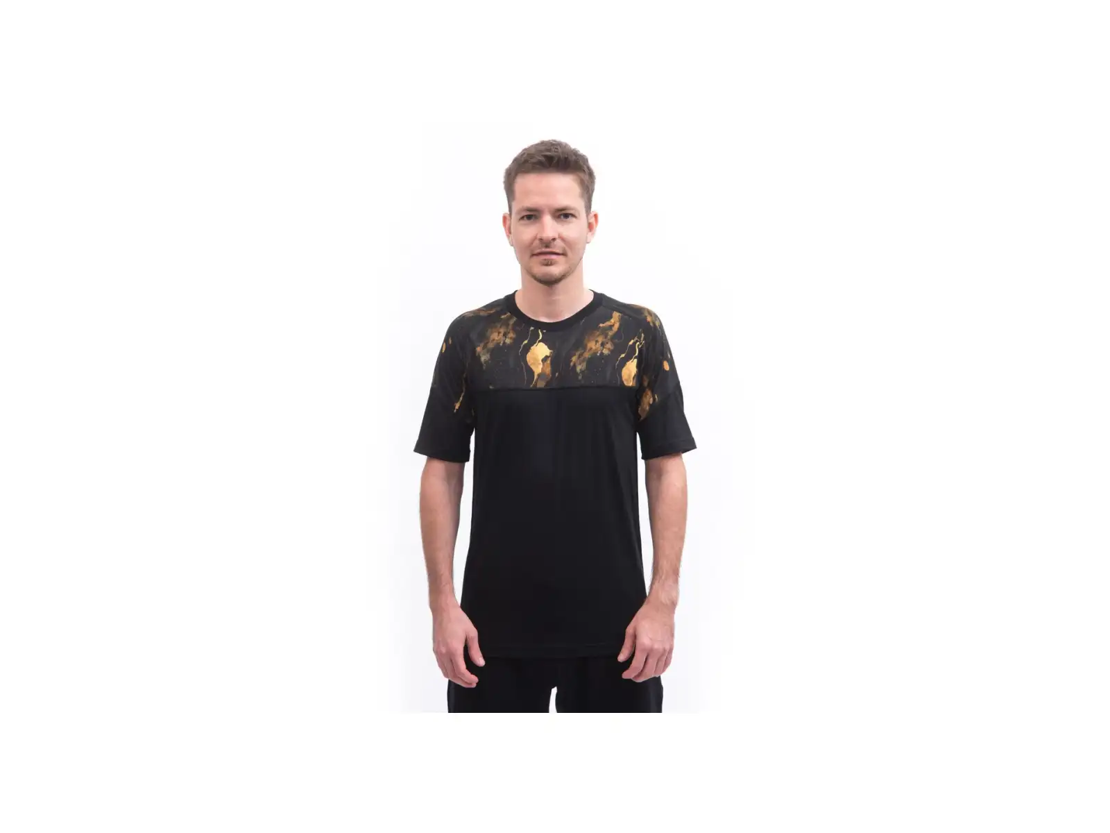 Sensor Merino Impress men's T-shirt short sleeve black/Cosmos