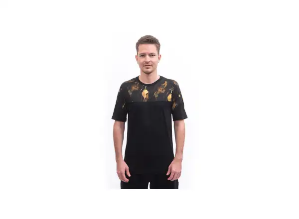 Sensor Merino Impress men's T-shirt short sleeve black/Cosmos