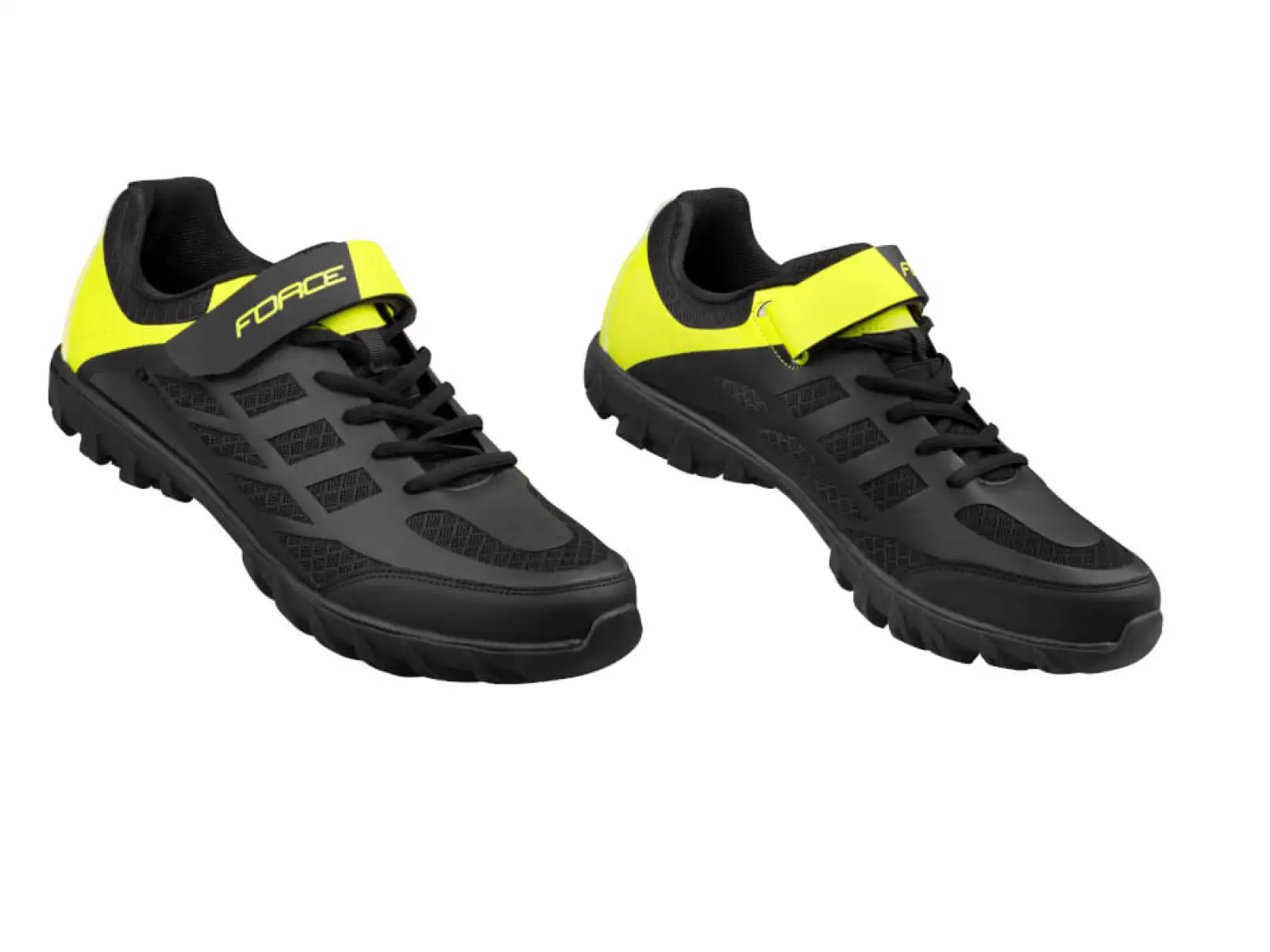 Force GO2 MTB men's cycling shoes black/fluo