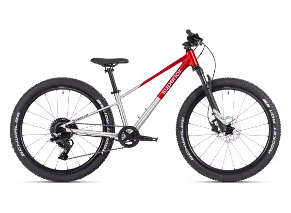 Superior TEAM 24 kids bike Gloss Brushed Alu / Red