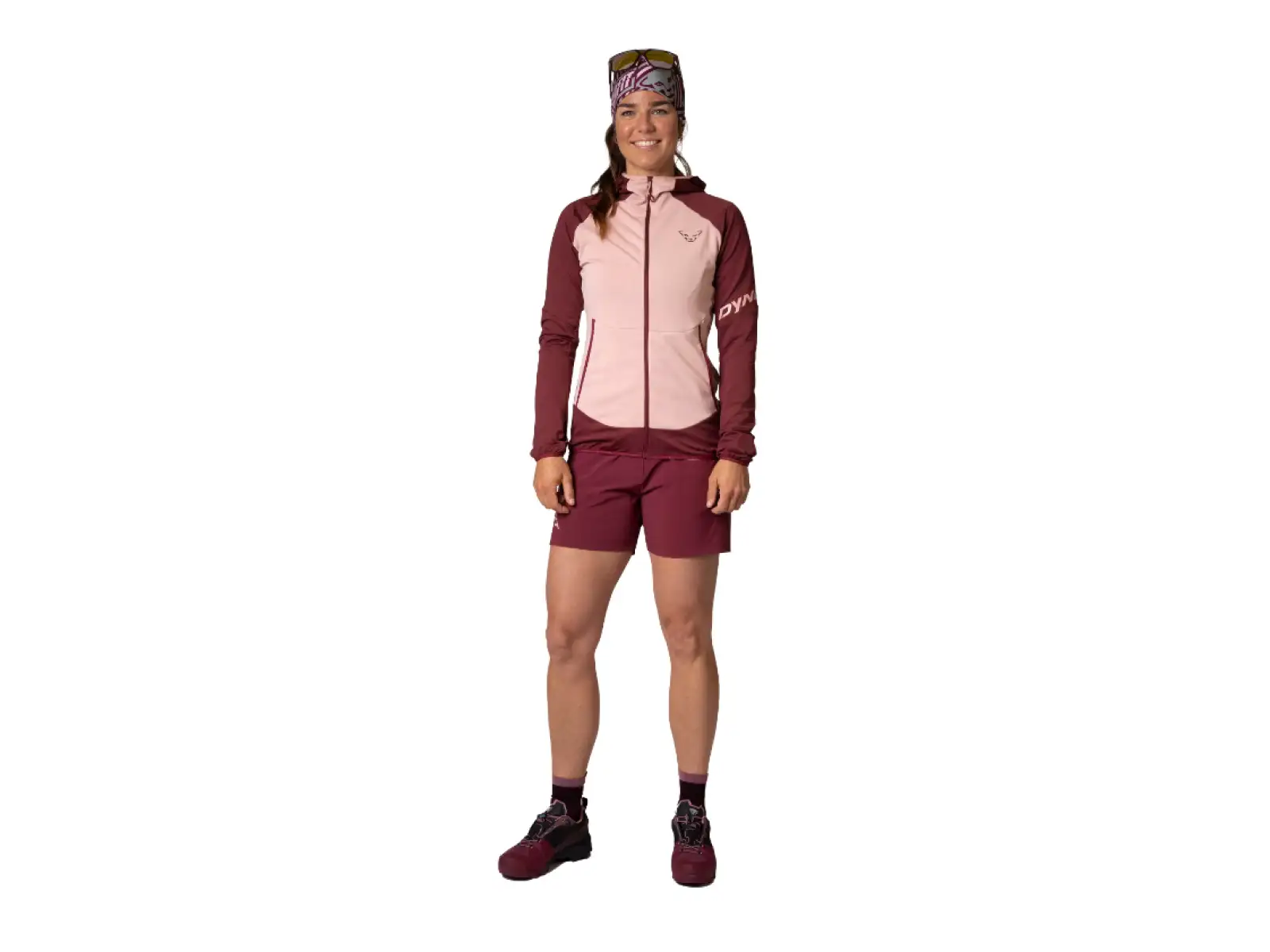 Dynafit Transalper Hybrid women's shorts Burgundy